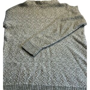 Vtg banana republic mock neck Sweater M‎ Wool Blend Geometric Retro Nordic